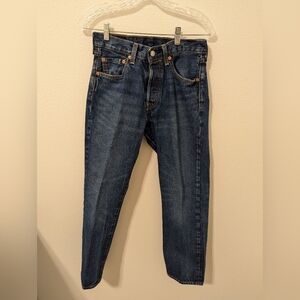 Levi's 501 Straight Jeans-Dark Wash